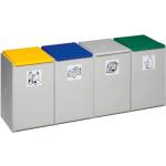 Smaragdgrüne Var GmbH Mülleimer aus Kunststoff mit Deckel 