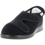 Schwarze Varomed Orthopädische Schuhe mit Klettverschluss in Spezialweite orthopädisch für Damen Übergrößen 