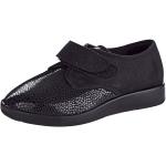 Schwarze Varomed Orthopädische Schuhe aus Textil für Damen Übergrößen 
