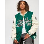 Reduzierte Grüne Streetwear Fubu College-Jacken & Baseball-Jacken für Herren Größe S 