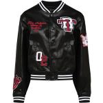 Schwarze True Religion Varsity College-Jacken aus Viskose für Damen Größe XS 