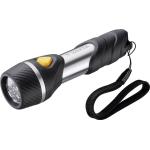 Varta LED Taschenlampe Leuchtweite 20 m 5 LEDs inkl. 1x AA Batterie Day Light Multi F10 schwarz/silber
