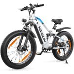 VARUN E Bike, 26'' 4,0 Elektro-Mountainbike mit 48V/16Ah Lithiumbatterie, Elektrofahrrad mit LCD-Display, Shimano 7-Gang, rutschfeste Dicke Reifen, Laufleistung 120 KM