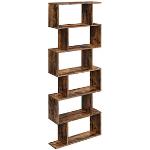 Braune Vasagle Bücherregale aus Holz Breite 150-200cm, Höhe 150-200cm, Tiefe 0-50cm 