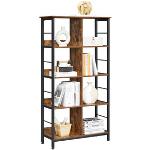 Schwarze Moderne Vasagle Bücherregale aus Holz Breite 50-100cm, Höhe 100-150cm, Tiefe 0-50cm 1-teilig 