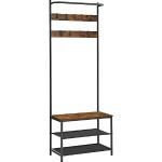 Schwarze Industrial Vasagle Garderoben & Garderobenmöbel aus Holz Breite 150-200cm, Höhe 150-200cm, Tiefe 0-50cm 