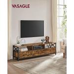 Rustikale Vasagle TV Schränke & Fernsehschränke 75”- 79” Breite 150-200cm, Höhe 150-200cm, Tiefe 0-50cm 