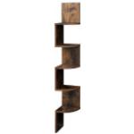 Braune Vintage Vasagle Bücherregale aus Holz Breite 0-50cm, Höhe 100-150cm, Tiefe 0-50cm 