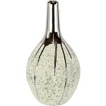 Reduzierte Silberne Moderne 24 cm Bodenvasen & Vasen für Pampasgras 24 cm matt aus Keramik zum Valentinstag 