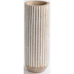 Weiße Boho Sklum Vasen & Blumenvasen aus Holz 