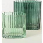 Grüne 14 cm Vasensets 18 cm aus Glas 2-teilig 