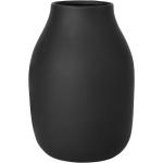 Schwarze Moderne 20 cm Blomus Vasen & Blumenvasen 20 cm matt aus Porzellan 