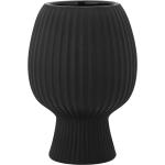 Schwarze Moderne 15 cm Bloomingville Runde Vasen & Blumenvasen aus Stein 