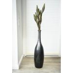 Silberne Moderne VIVANNO Bodenvasen & Vasen für Pampasgras aus Glasfaser 