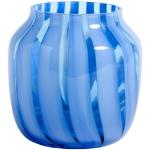 Reduzierte Hellblaue Skandinavische 30 cm Hay Runde Vasen & Blumenvasen 30 cm aus Glas 