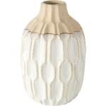 Weiße Moderne 15 cm Boltze Runde Vasen & Blumenvasen 15 cm aus Stein 