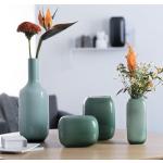Grüne 14 cm LEONARDO Runde Vasen & Blumenvasen aus Glas 