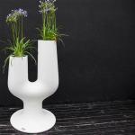Reduzierte Weiße Moderne Plust Vasen & Blumenvasen mit Kaktus-Motiv 