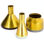 Pflaumenfarbene Moderne Kayoom Vasensets glänzend aus Metall 3-teilig 