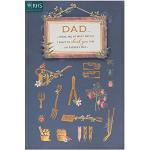 UK Greetings Vatertagskarte für Papa mit Umschlag – Kupferfolien-Design