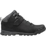 Schwarze Vaude Tsali Nachhaltige MTB Schuhe mit Klettverschluss aus Leder wasserdicht Größe 46 