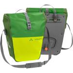 Grüne Vaude Aqua Back Nachhaltige Gepäckträgertaschen aus LKW-Plane mit Rollverschluss 