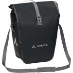 Schwarze Vaude Aqua Back Nachhaltige Fahrrad Werkzeugtaschen 48l aus LKW-Plane mit Rollverschluss 