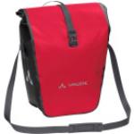 Rote Vaude Aqua Back Nachhaltige Gepäckträgertaschen aus LKW-Plane mit Rollverschluss 
