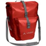 Rote Vaude Aqua Back Plus Nachhaltige Gepäckträgertaschen aus LKW-Plane mit Rollverschluss 