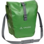 Grüne Vaude Aqua Front Nachhaltige Gepäckträgertaschen 28l aus LKW-Plane mit Rollverschluss 