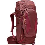 Rote Vaude Asymmetric 38+8 Nachhaltige Trekking-Rucksäcke 38l mit Schnalle mit Außentaschen für Damen 