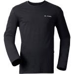 Reduzierte Schwarze Langärmelige Vaude Brand Nachhaltige Outdoor-Hemden aus Baumwolle für Herren Größe XL 