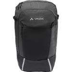 Schwarze Gepäckträgertaschen 28l mit Reißverschluss aus Polyester mit Laptopfach 