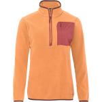 Orange Casual Vaude Rosemoor Nachhaltige Damenfleecepullover & Damenfleeceshirts mit Reißverschluss aus Fleece Größe L 