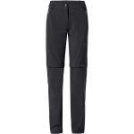Schwarze Wasserdichte Nachhaltige Zip Off Hosen mit Reißverschluss für Damen Größe L für den für den Frühling 