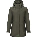 Olivgrüne Vaude Idris Nachhaltige 3-in-1 Jacken aus Fleece für Damen Größe XL 
