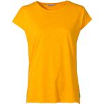 Gelbe Vaude Moja Nachhaltige T-Shirts für Damen Größe L für den für den Sommer 