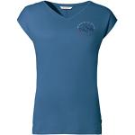 Unifarbene Vaude Proclaim Nachhaltige V-Ausschnitt T-Shirts für Damen Größe L 