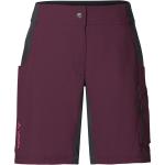 Violette Stretch-Shorts mit Reißverschluss aus Polyamid für Damen Größe M 