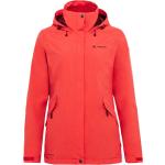 Rote Wasserdichte Vaude Rosemoor Nachhaltige 3-in-1 Jacken für Damen Größe S für den für den Sommer 