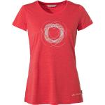 Reduzierte Rote Vaude Skomer Nachhaltige T-Shirts für Damen Größe S 
