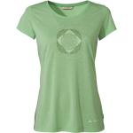 Reduzierte Grüne Vaude Skomer Nachhaltige T-Shirts für Damen Größe XS 