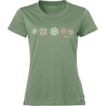 Grüne Unifarbene Sportliche Vaude Cyclist Bio Nachhaltige T-Shirts für Damen Größe S 