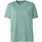 Grüne Gestreifte Vaude Mineo Nachhaltige T-Shirts für Damen Größe M für den für den Sommer 