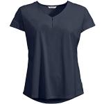 Unifarbene Vaude Skomer Nachhaltige V-Ausschnitt T-Shirts für Damen Größe XS für den für den Sommer 