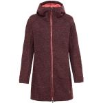 Rote Vaude Tinshan Nachhaltige Kapuzenmäntel aus Wolle mit Kapuze für Damen Größe S 