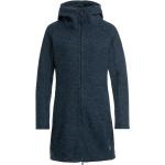 Reduzierte Blaue Vaude Tinshan Nachhaltige Kapuzenmäntel aus Wolle mit Kapuze für Damen Größe L 