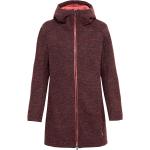 Reduzierte Rote Vaude Tinshan Nachhaltige Kapuzenmäntel aus Wolle mit Kapuze für Damen Größe L 