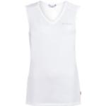 Weiße Vaude Nachhaltige T-Shirts aus Polyester für Damen Größe L für den für den Sommer 