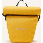 Gelbe Vaude Nachhaltige Fahrradtaschen wasserdicht mit Reißverschluss aus LKW-Plane mit Rollverschluss für Herren klein 